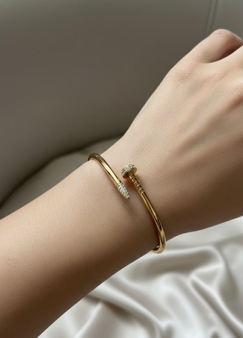 Nail Bangle Bracelet