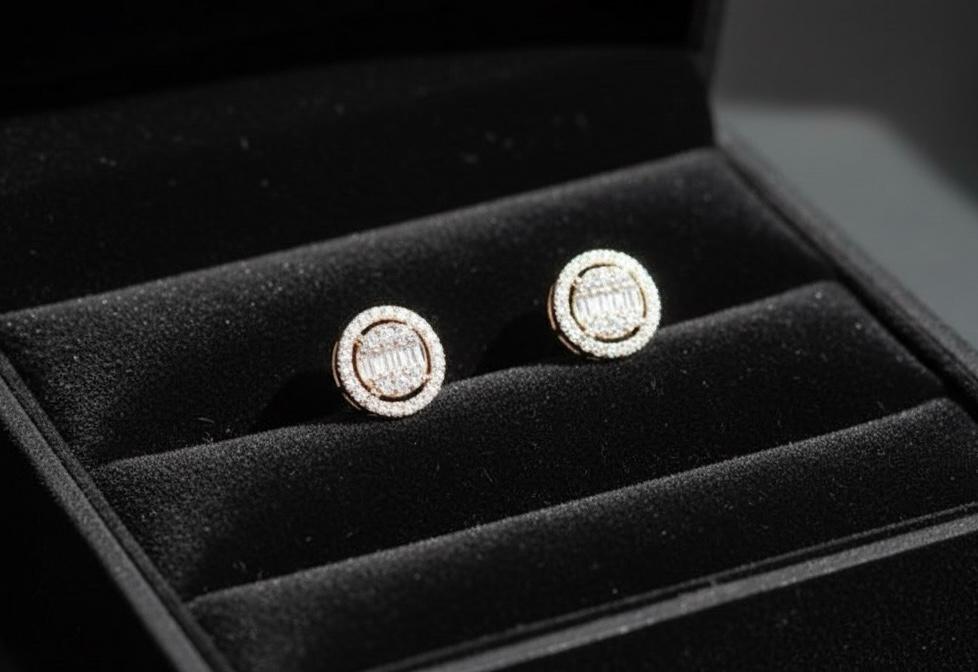 Round Obsession Rose Gold Earrings