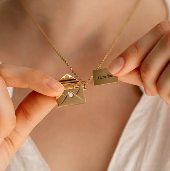Envelope Love Letter Anti Tarnish Necklace