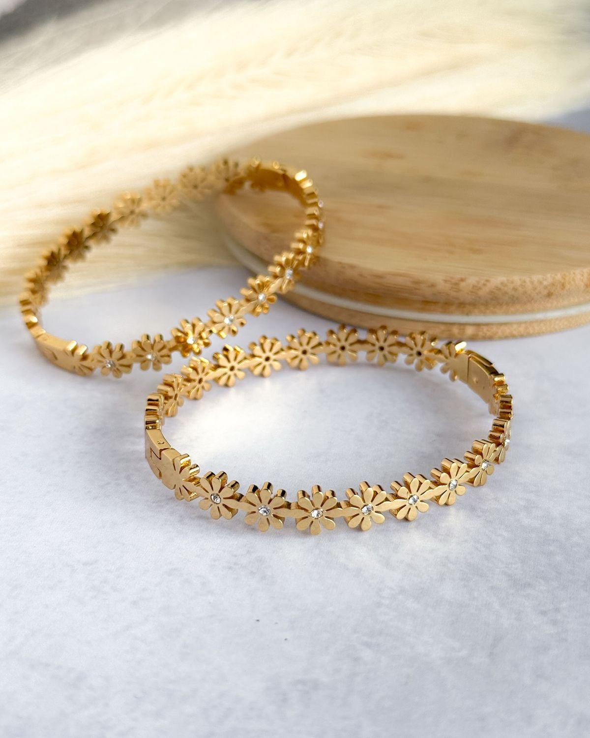 Daisy Radiance Bangle Bracelet