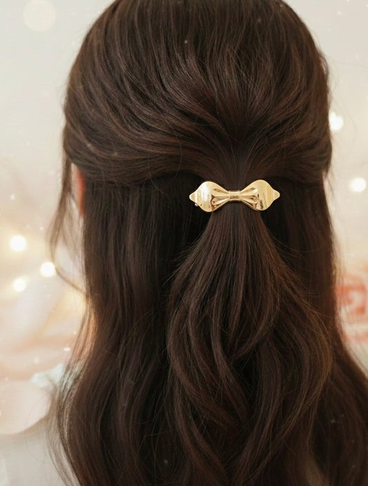 Golden Bow Hair Tie