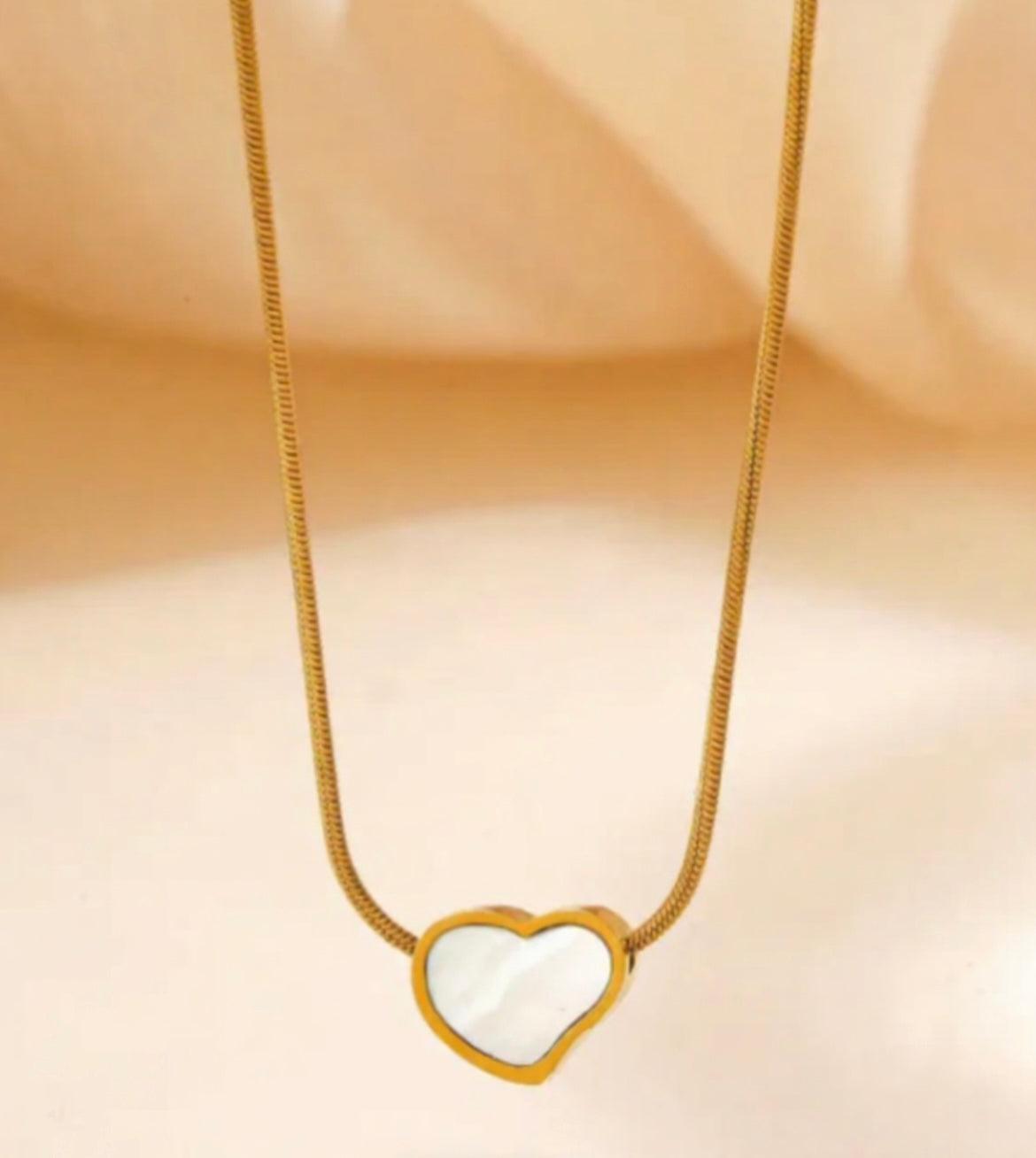 Tiny Black Heart Pendant Necklace