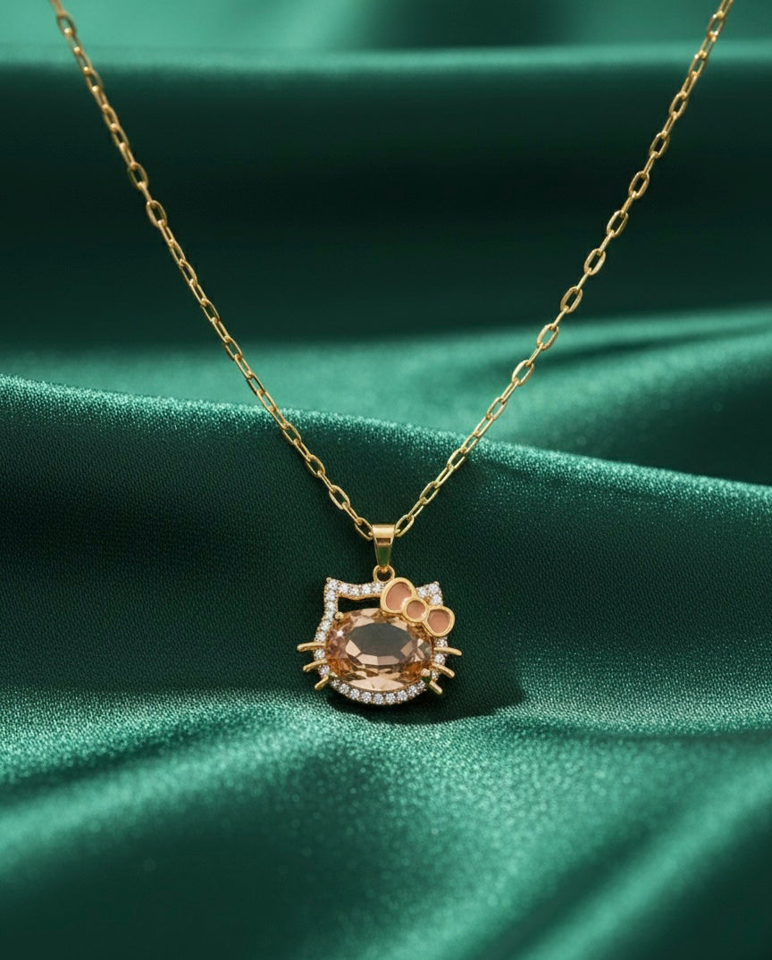 Cute Hello Kitty Pendant Necklace