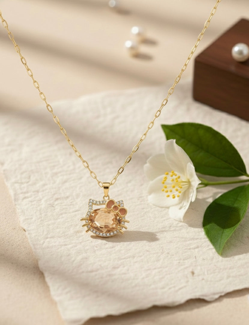 Cute Hello Kitty Pendant Necklace