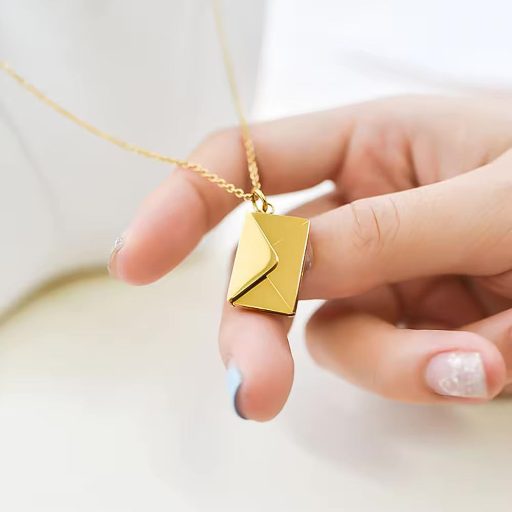 Envelope Love Letter Anti Tarnish Necklace