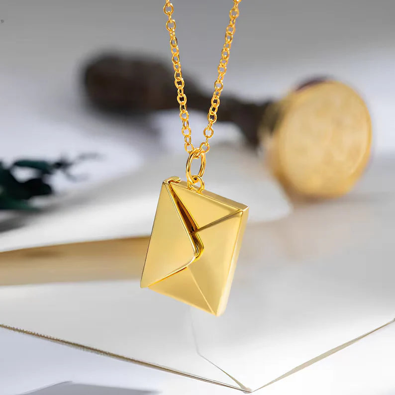 Envelope Love Letter Anti Tarnish Necklace