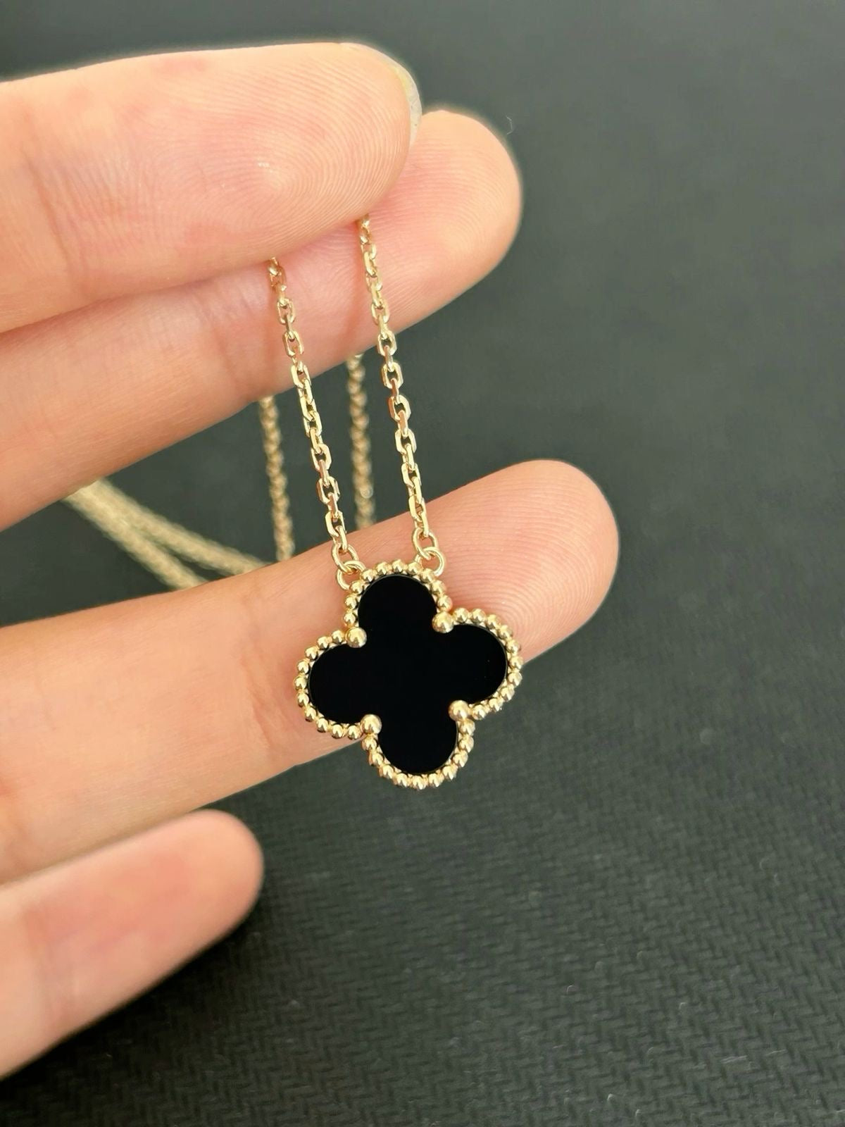 Black and White Reversible Clove Necklace