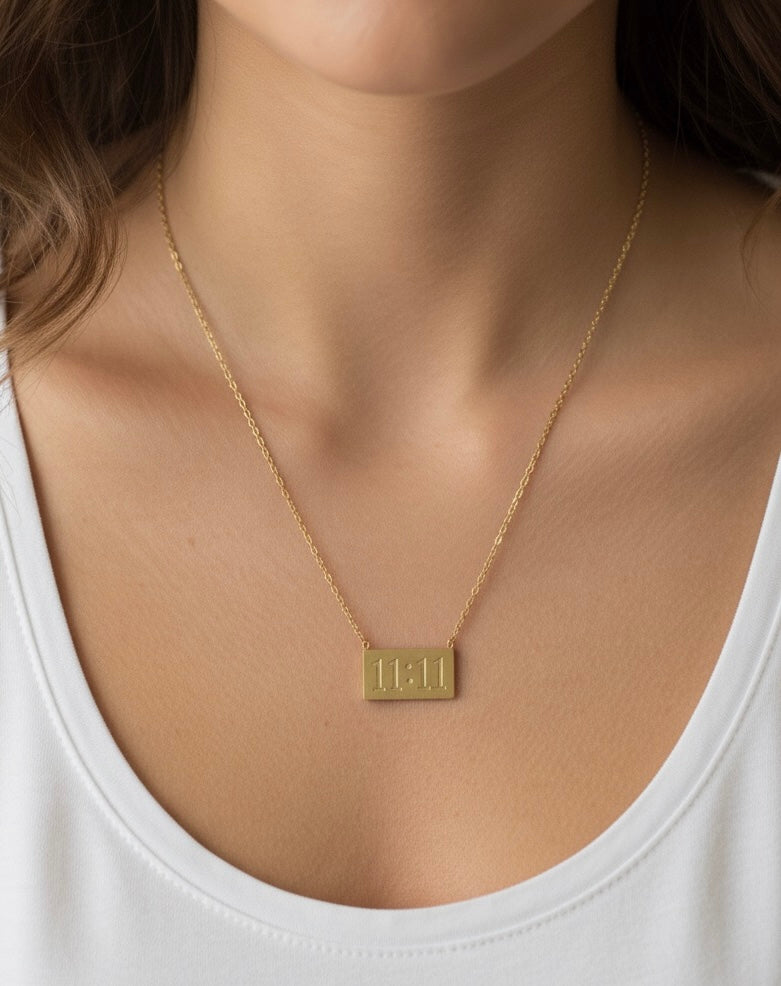 Golden 11:11 Anti Tarnish Necklace