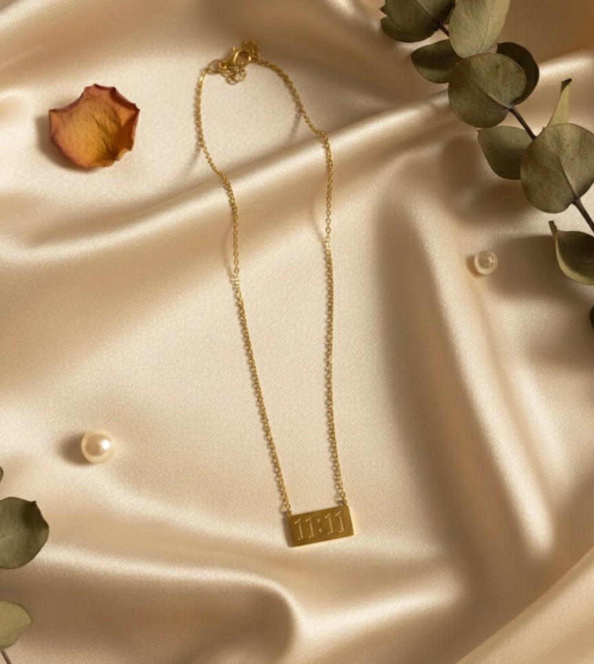 Golden 11:11 Anti Tarnish Necklace