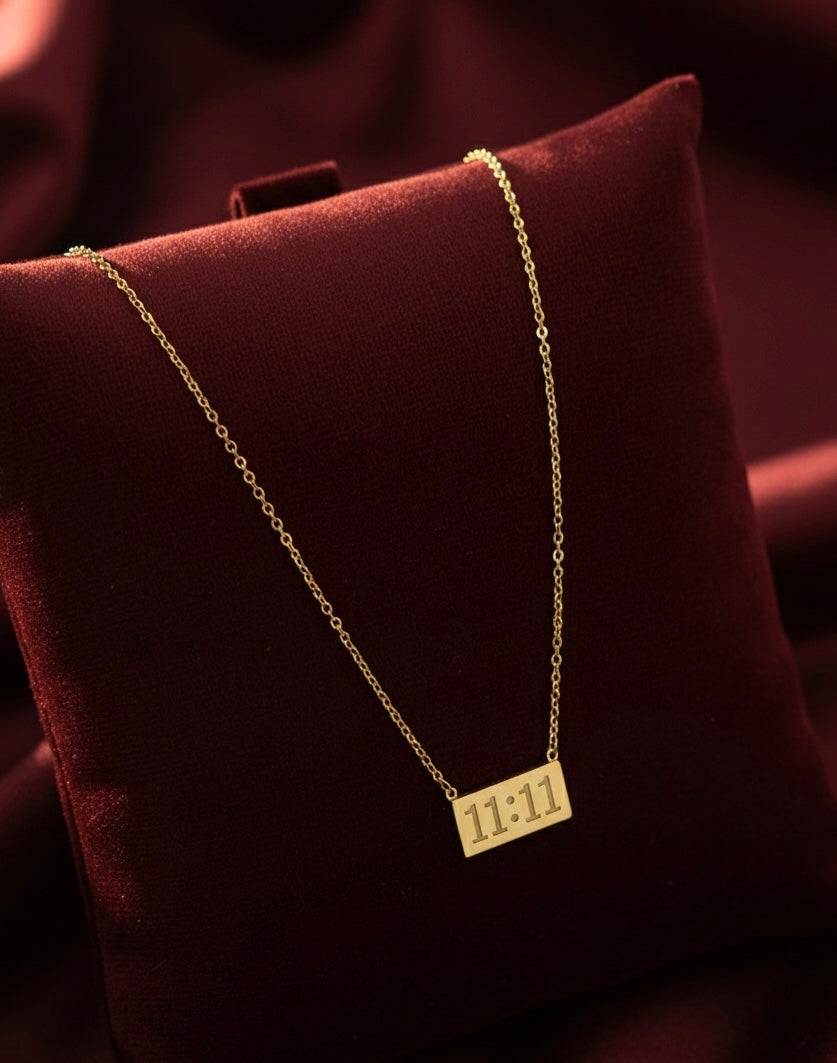 Golden 11:11 Anti Tarnish Necklace