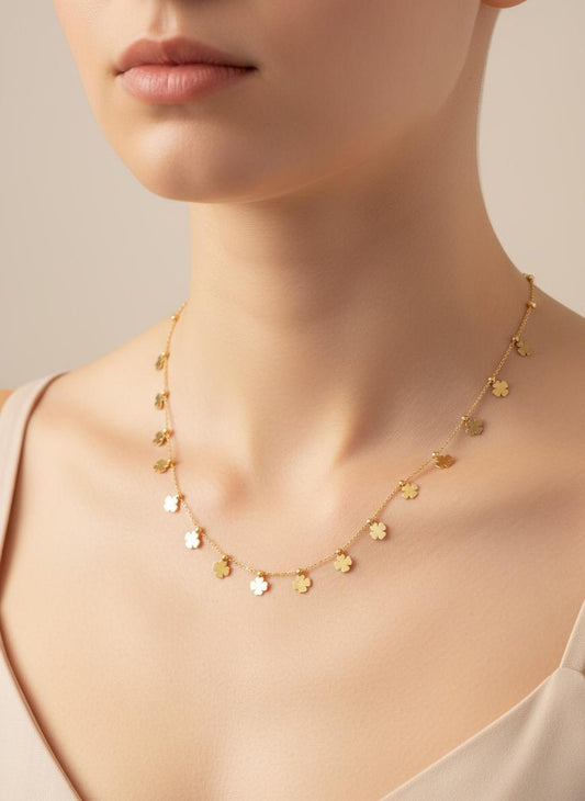 Shimmering Multi Clove Necklace