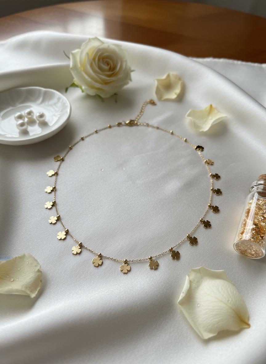 Shimmering Multi Clove Necklace