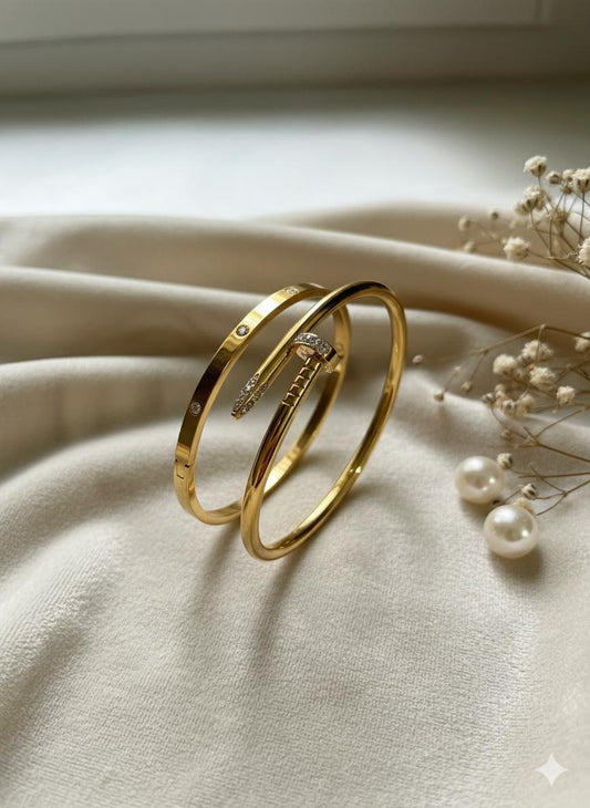 Nail Cartier Combo Bangle Bracelet