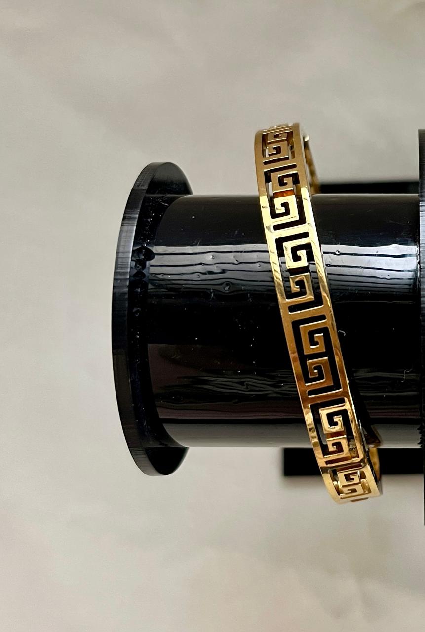 Greek Key Bangle Bracelet