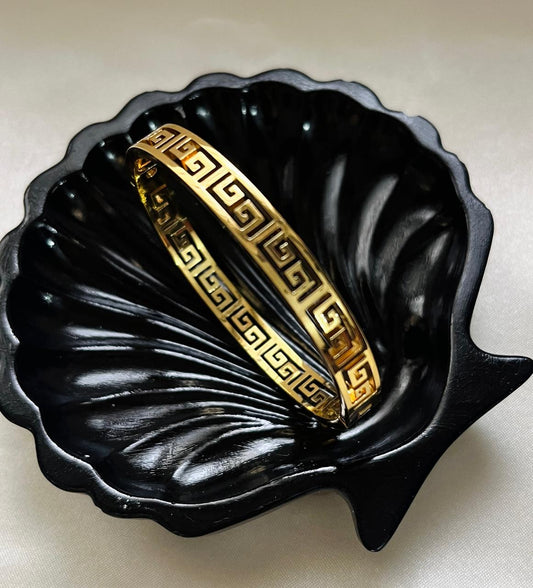 Greek Key Bangle Bracelet