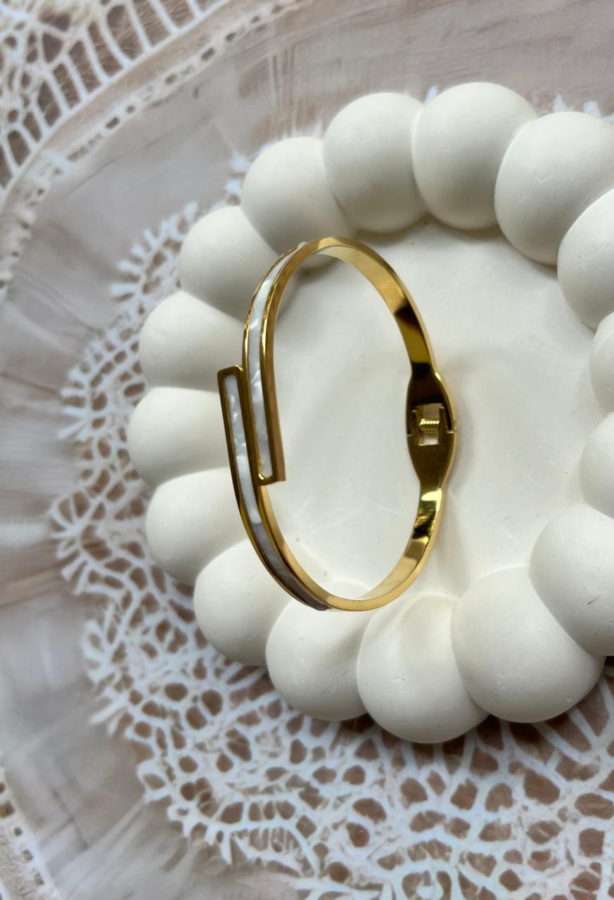 White Ceramic Bracelet Bangle