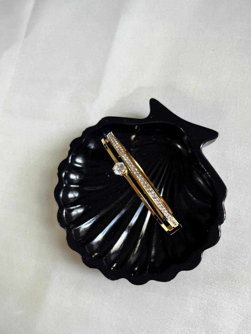 Mono Luxe Stone Line Bangle Bracelet