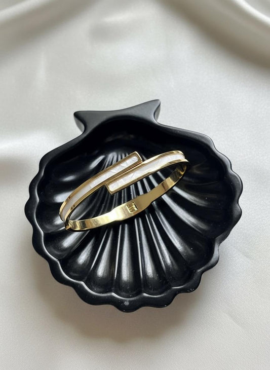 White Ceramic Bracelet Bangle