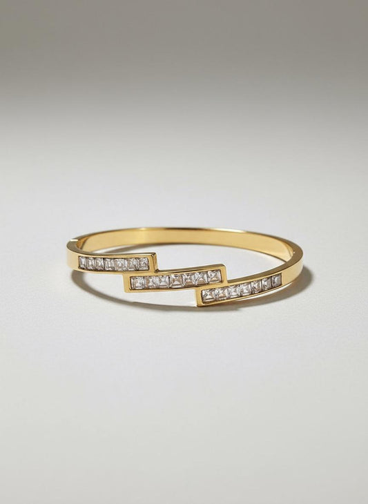 Radiant Three Steps Bracelet Bangle