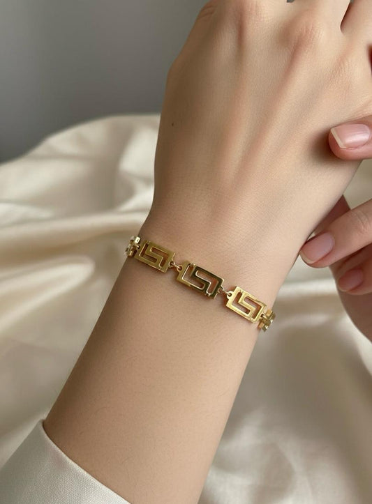 Vintage Greek Key Bracelet