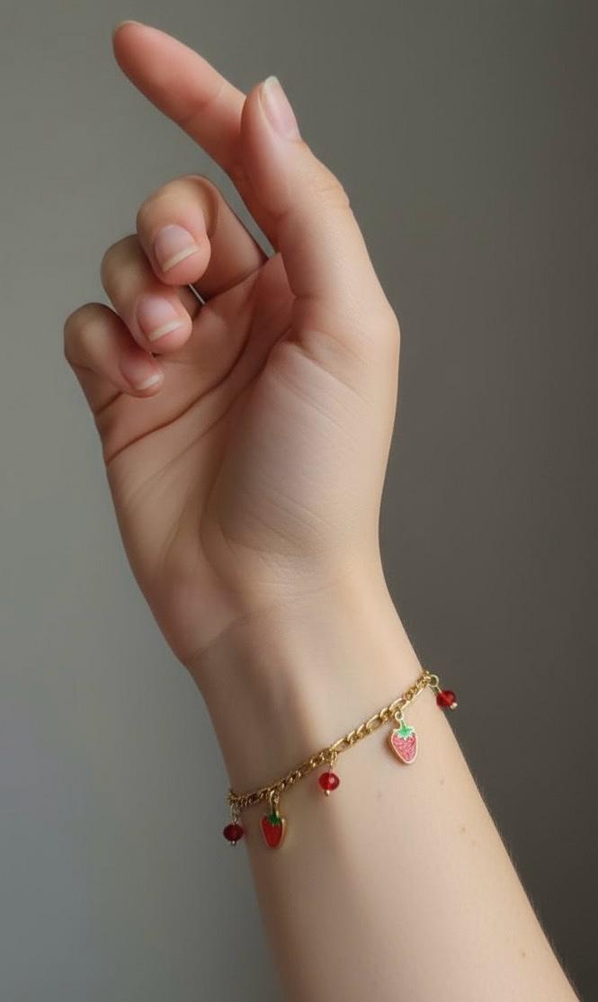 Strawberry Charm Bracelet