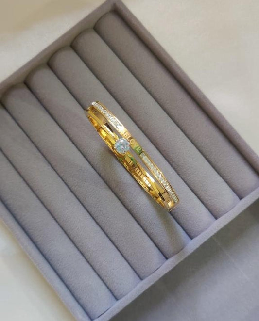 Beloved Mono Luxe Bangle Bracelet