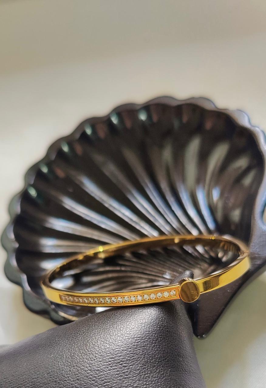 Gleaming Diamond Bangle Bracelet