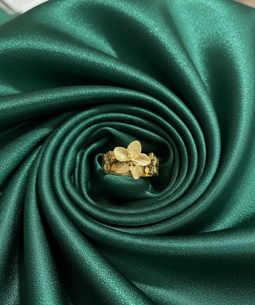 Floral Adjustable  Ring