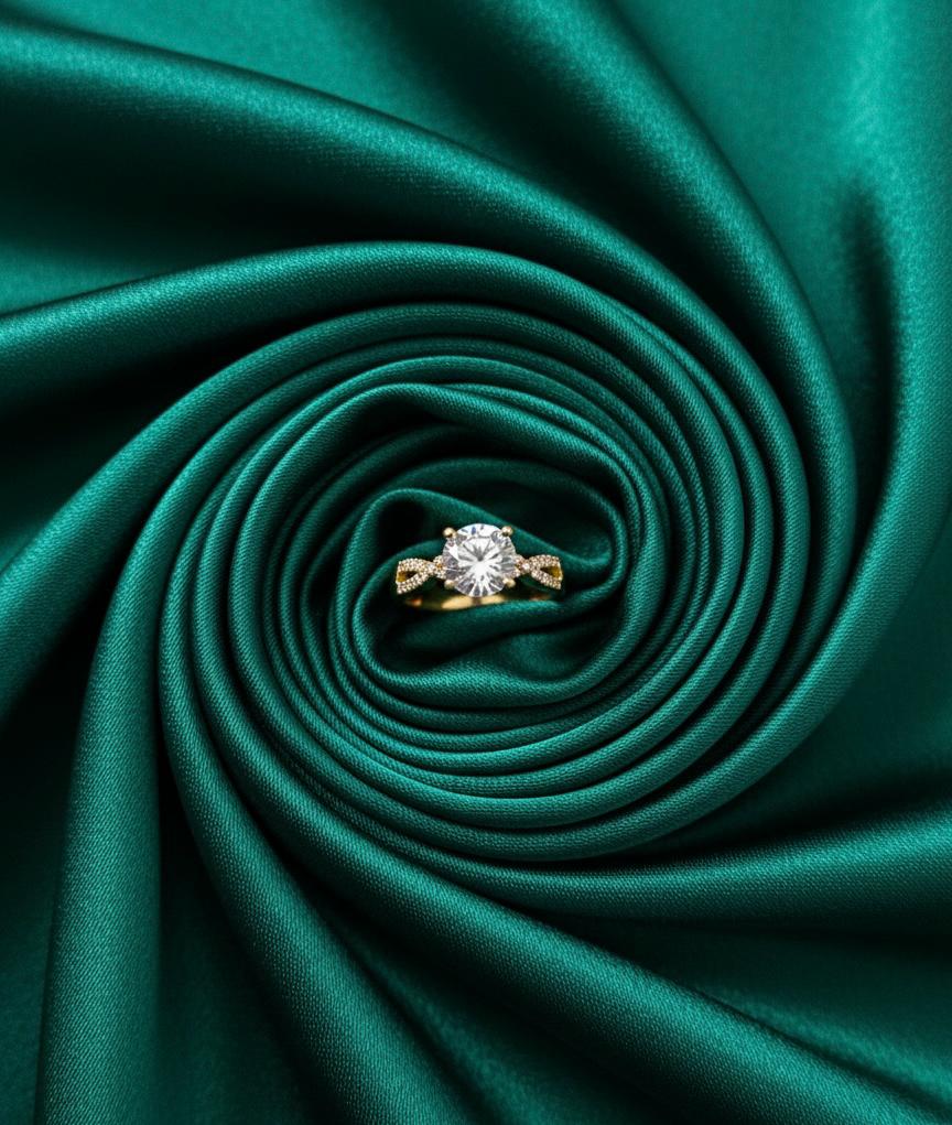 Twist Infinity Solitaire Adjustable  Ring