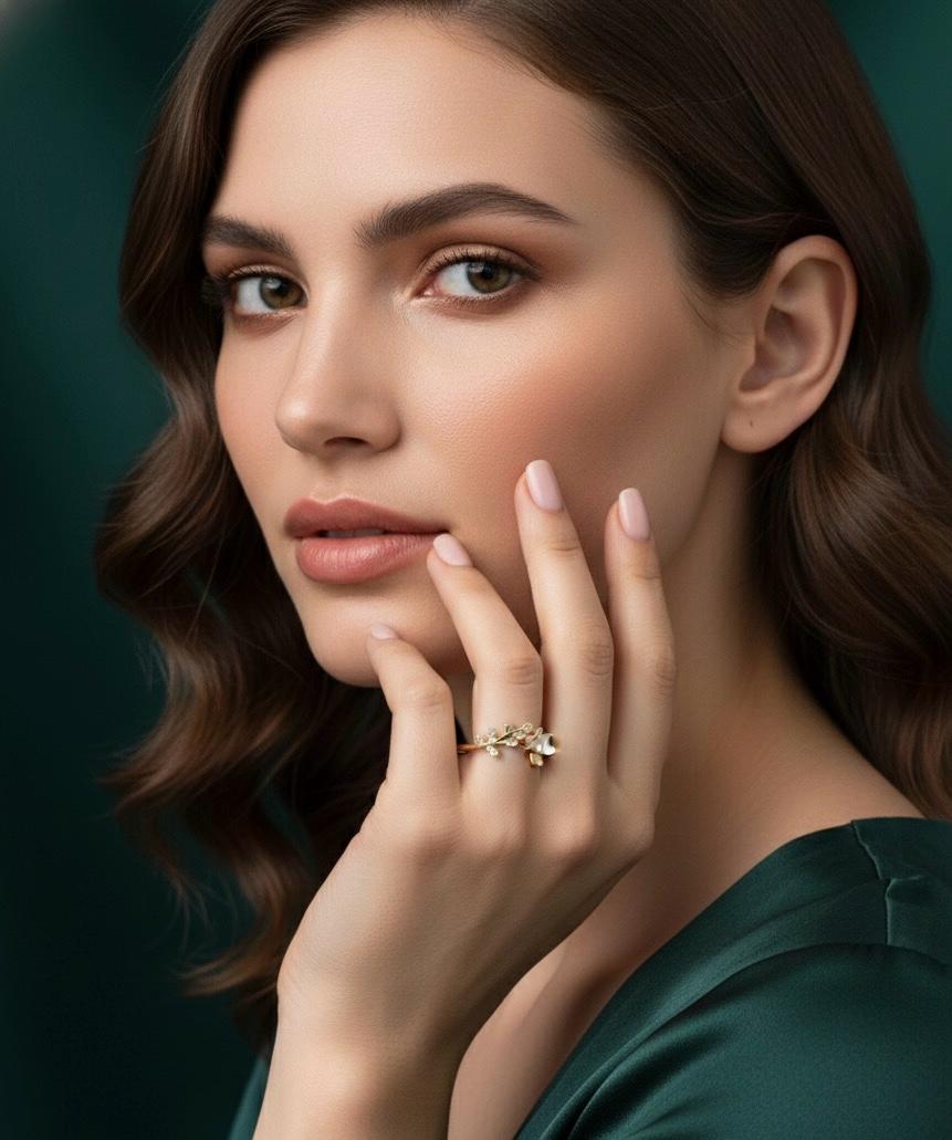 Blooming Flower Adjustable Ring