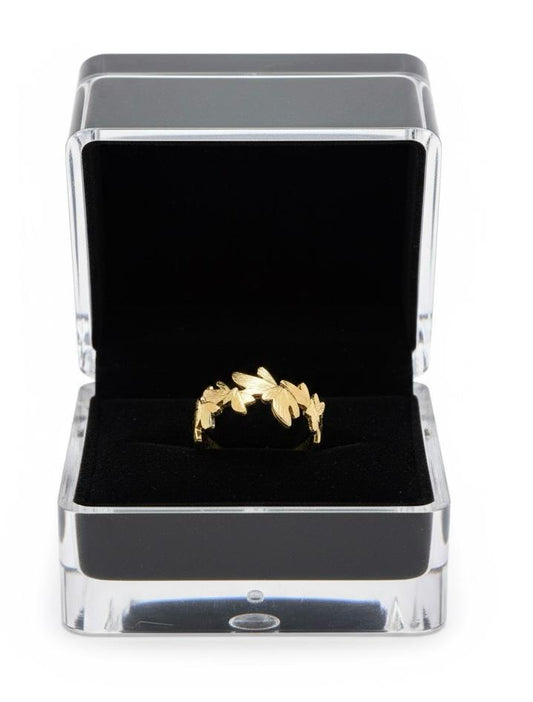 Gold Leaf Adjustable Ring