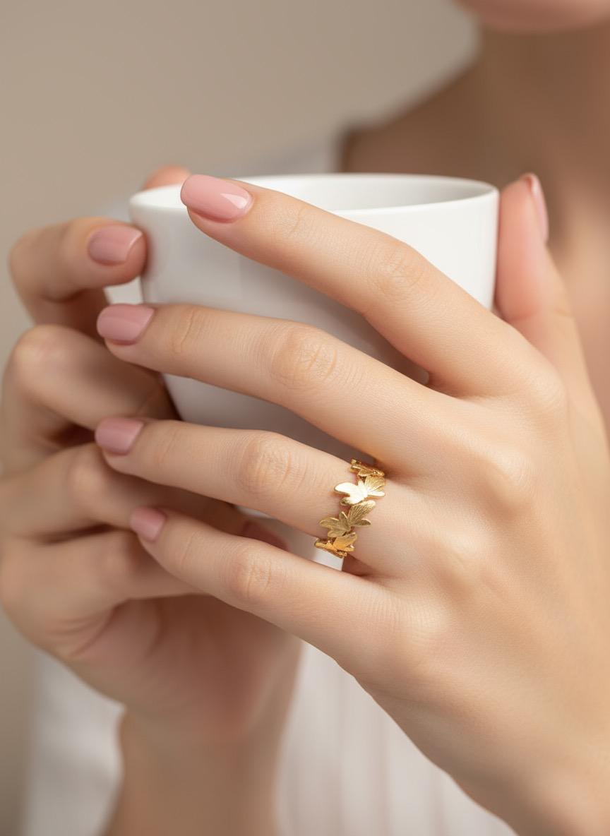 Floral Adjustable  Ring