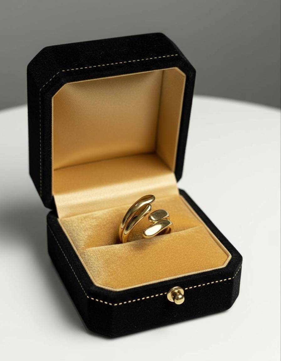 Chunky Gold Twist Ring