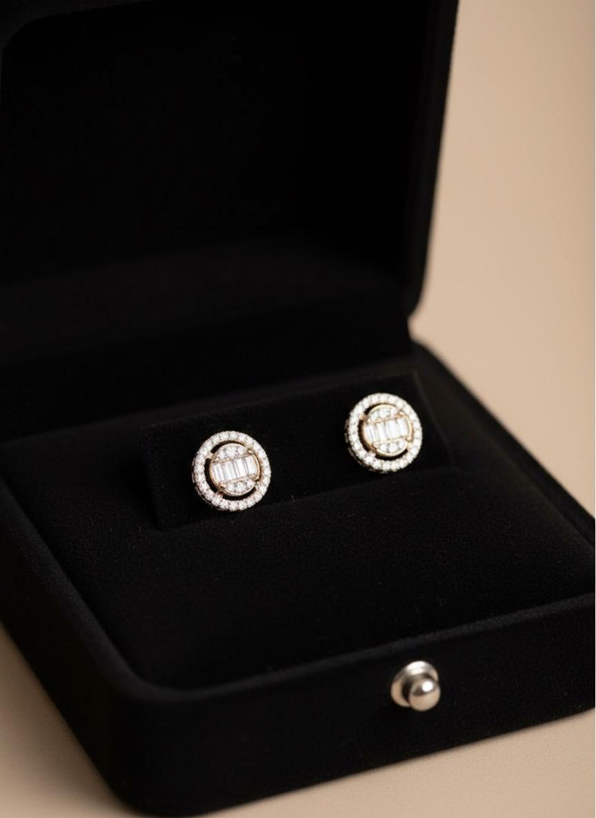 Round Obsession Rose Gold Earrings