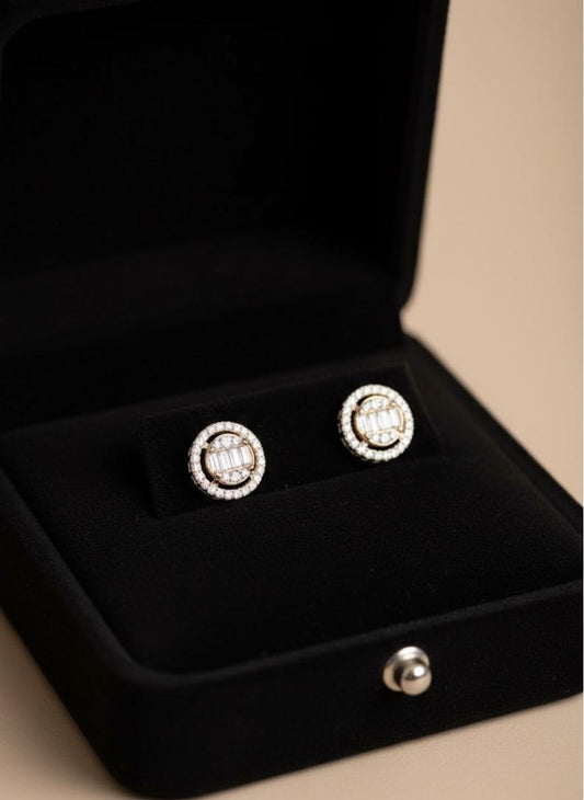 Round Obsession Rose Gold Earrings